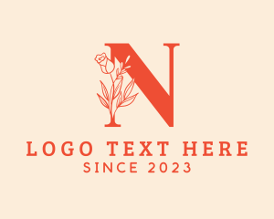 Fragrance - Floral Artisan Letter N logo design