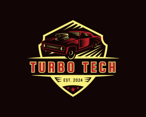 Automotive Car Turbo logo design