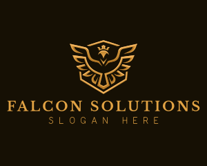 Bird Crown Wings logo design