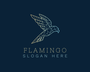 Geometric Flying Bird Logo