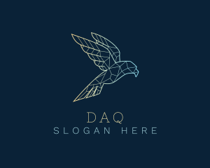 Geometric Flying Bird Logo