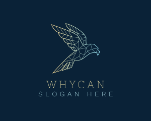 Geometric Flying Bird Logo