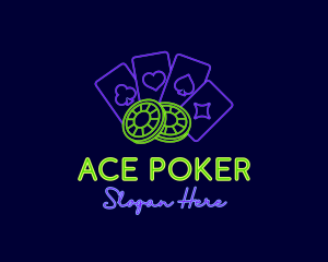 Poker - Poker Gambling Chip logo design