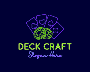 Deck - Poker Gambling Chip logo design