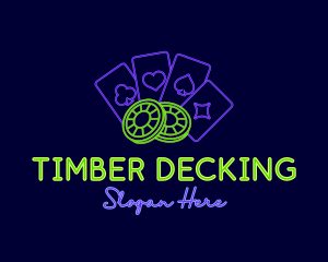 Poker Gambling Chip logo design