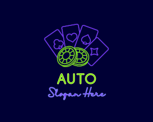 Signage - Poker Gambling Chip logo design