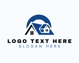 House - Roof Residential House logo design