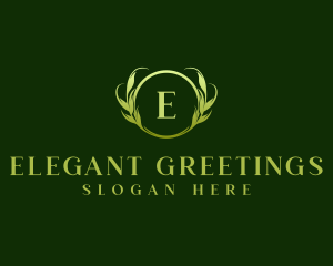 Floral Organic Leaves logo design