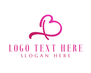 Heart - Luxury Feminine Letter B logo design