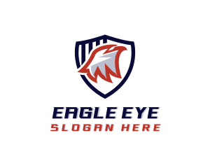 Patriotic Eagle Shield logo design