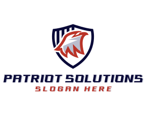 Patriot - Patriotic Eagle Shield logo design