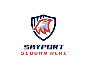Airport - Patriotic Eagle Shield logo design