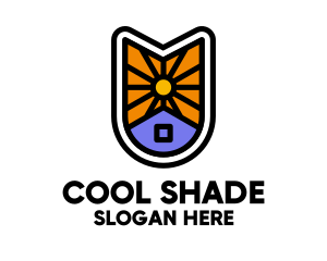 Shade - Sun House Badge logo design