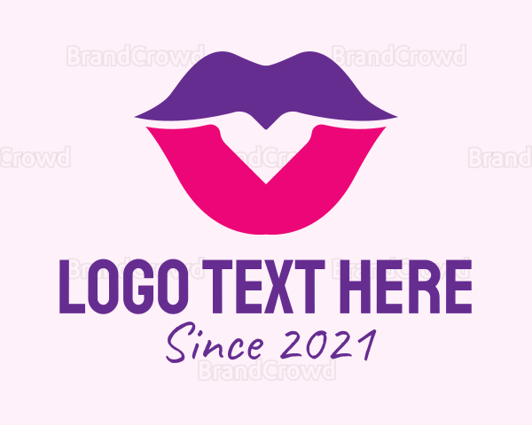 Feminine Mouth Lipstick Logo