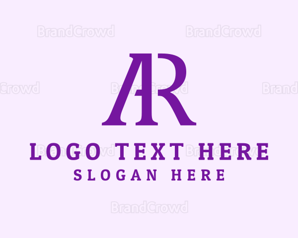 Professional Business Letter AR Logo