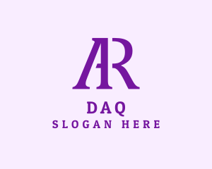 Monogram - Professional Elegant Letter AR Business logo design