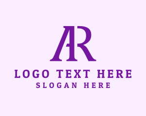 Letter Rf - Professional Elegant Letter AR Business logo design