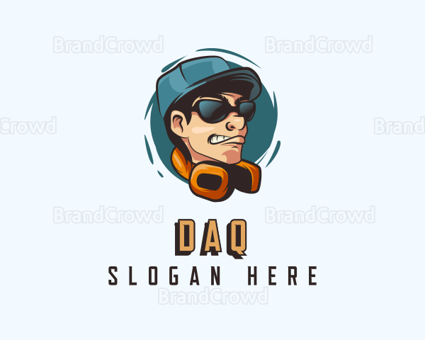 Musical Mascot Rapper Logo