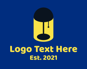 Light - Desk Lampshade Light logo design