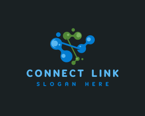 Link - Data Link Technology logo design