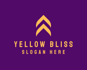 Yellow Arrow Up logo design