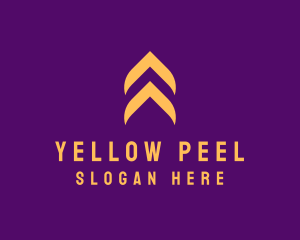 Yellow Arrow Up logo design