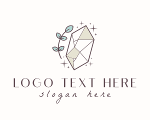Leaf - Organic Gem Jewelry logo design