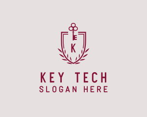 Key Crest Shield logo design