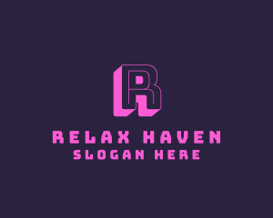 Neon Arcade Retro Logo