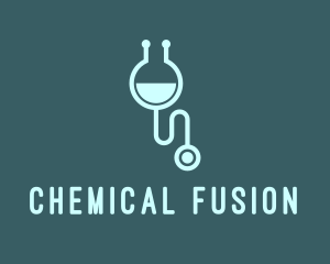 Chemistry - Chemistry Flask Stethoscope logo design