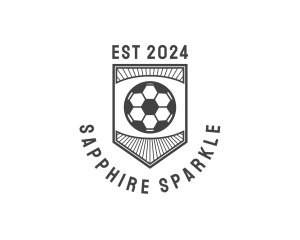 Soccer Shield Emblem logo design