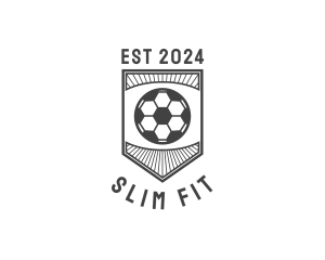 Soccer Shield Emblem logo design