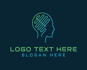 Neurologist - Human Mind Technology logo design