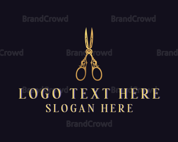 Elegant Tailoring Scissors Logo
