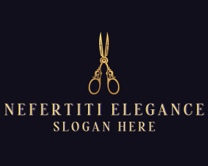 Elegant Tailoring Scissors logo design