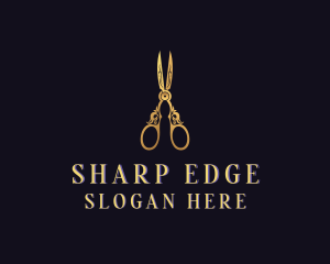 Elegant Tailoring Scissors logo design