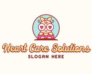 Cute Baby Girl logo design