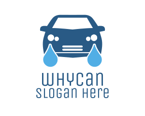 Blue Automotive Car Wash logo design