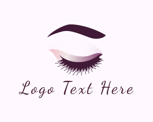 Eyelashes - Beauty Eyeliner Makeup logo design
