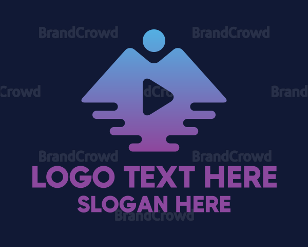Travel Vlogging Icon Logo