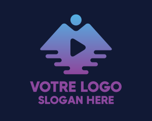 Pyramid - Travel Vlogging Icon logo design