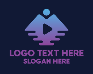 Travel Vlogging Icon Logo