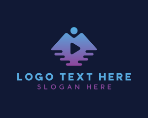 Mountain - Travel Vlogging Icon logo design