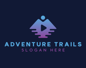 Travel Vlogging Icon logo design