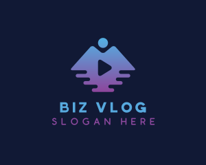 Vlog - Travel Vlogging Icon logo design