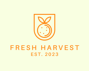 Orange Fruit Harvest logo design