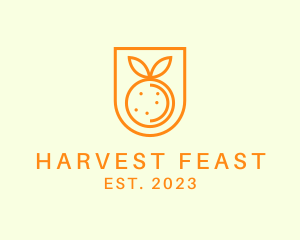 Orange Fruit Harvest logo design