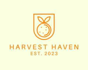 Orange Fruit Harvest logo design