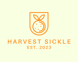 Orange Fruit Harvest logo design