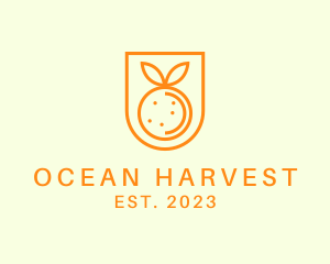 Orange Fruit Harvest logo design